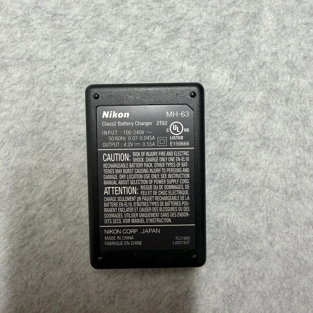 Nikon MH-63 Camera Lithium Battery Charger For S210 S220 S230 S500 Tested